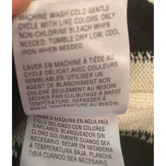 Charter Club Black Sweater Dog Design Button Shoulder Detail XL - Picture 5 of 10